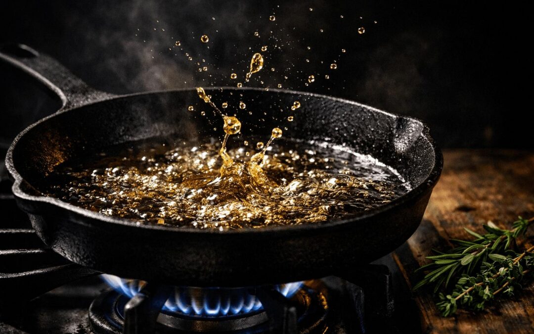 Pryskający tłuszcz na patelni – jak smażyć bez ryzyka?